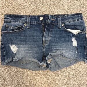 Lucky Brand Blue Distressed Jean Shorts